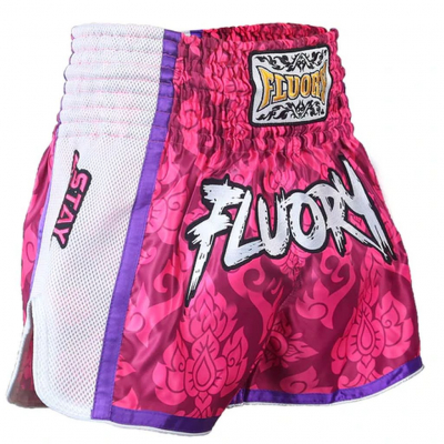 Fluory Muay Thai Short MTSF64 Pink