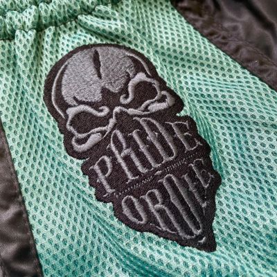 Pride Or Die Samurai Muay Thai Short Black-Green