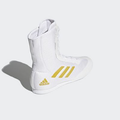 adidas Box Hog Plus Boxing Shoes White-Gold