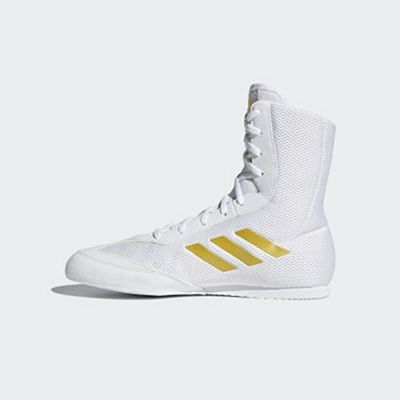 adidas Box Hog Plus Boxing Shoes White-Gold