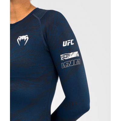 Adidas UFC Fusion Fight Week Women’s Performance Long Sleeve Rashguard Blu