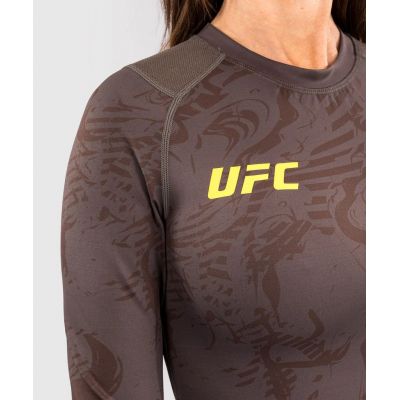 Adidas UFC Fusion Fight Week Women’s Performance Long Sleeve Rashguard Brun