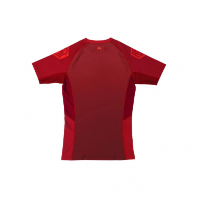 AESTHETIC Crimson Short Sleeve Rashguard Rosso