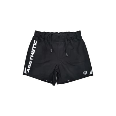 AESTHETIC Logo 2-in-1 Grappling Shorts Black