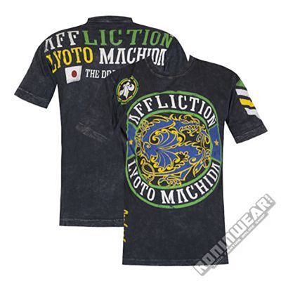 Affliction Machida Signature Flag Negro