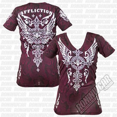 Affliction Silver Heart Tee