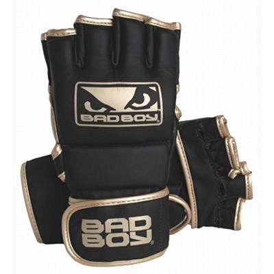 Bad Boy MMA Gloves With Thumb Black-Gold