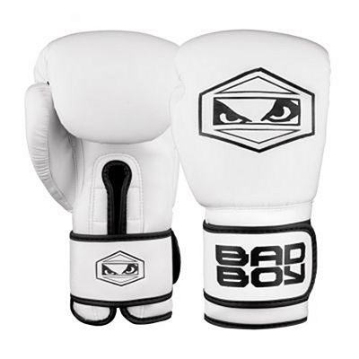 Bad Boy Strike Boxing Gloves White