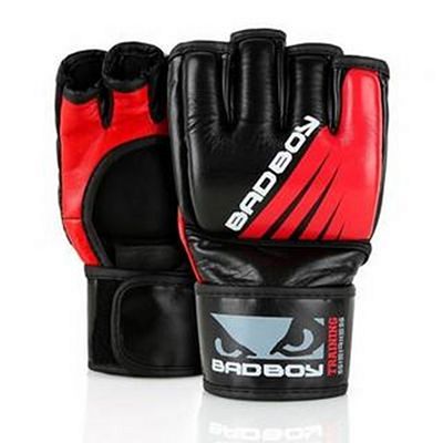 Bad Boy Training Series Impact MMA Gloves No Thumb Nero-Rosso