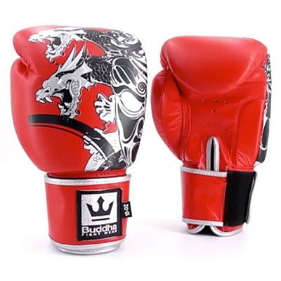 Buddha Amateur Competition Dragon Boxing Gloves Rojo