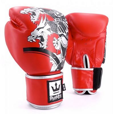 Buddha Amateur Competition Dragon Boxing Gloves Rojo