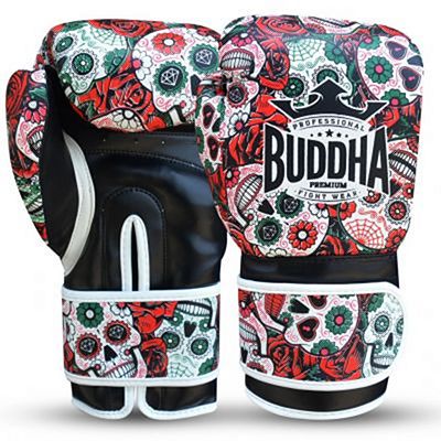 Buddha Guantes De Boxeo Muay Thai Kick Boxing Mexican Red