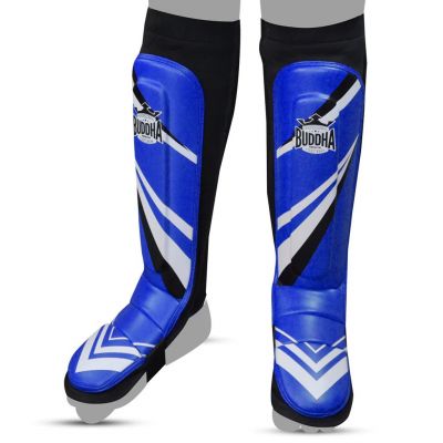 Buddha Approved Competition Fighter Shin Guards Blue