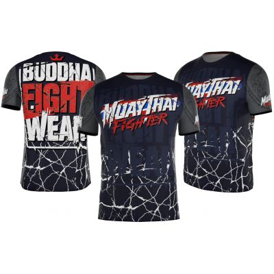 Buddha Fighter MT650 T-Shirt Nero-Rosso