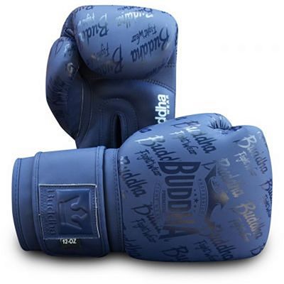 Buddha Guantes De Boxeo Muay Thai Kick Boxing Top Premium Navy Blue
