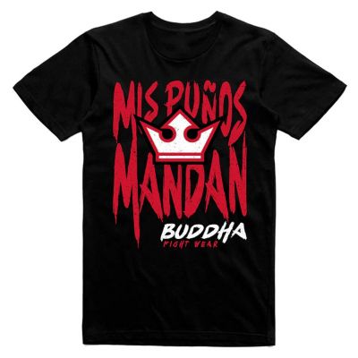 Buddha Mis Puños Mandan T-shirt Negro