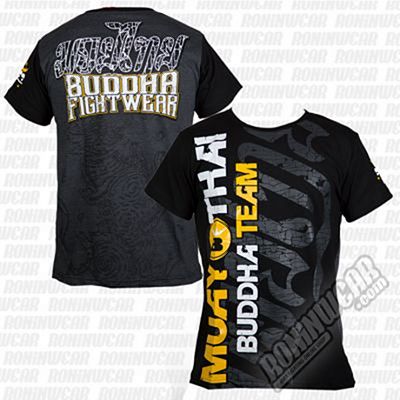 Buddha Muay Thai Combo Tee Black-Grey