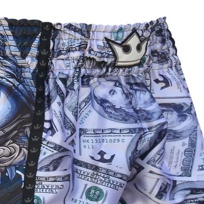 Buddha Muay Thai Short Dollar Blanc