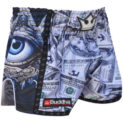 Buddha Muay Thai Short Dollar Blanc