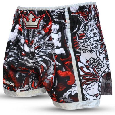 Buddha Muay Thai Short Dragon Vermelho