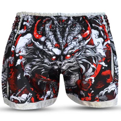 Buddha Muay Thai Short Dragon Piros