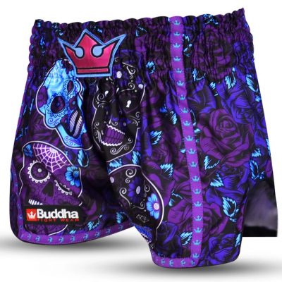 Buddha Pantalon Muay Thai Kick Boxing European Mexican Morado