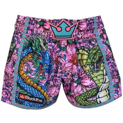 Buddha Pantalon Muay Thai Kick Boxing European Paradise Rose