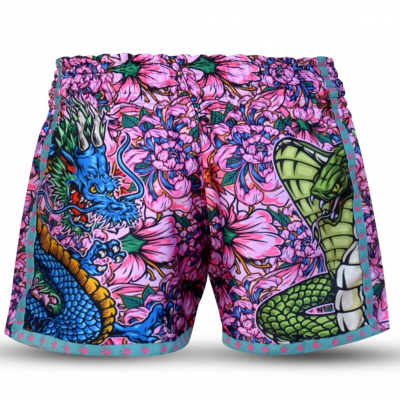 Buddha Pantalon Muay Thai Kick Boxing European Paradise Rose