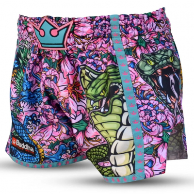 Buddha Pantalon Muay Thai Kick Boxing European Paradise Rose