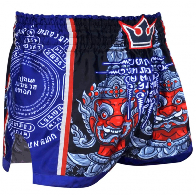 Buddha Short Muay Thai Kick Boxing Thailand Blau