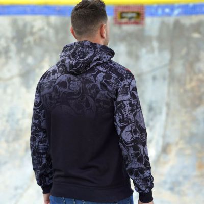 Buddha Skull Hoodie Black