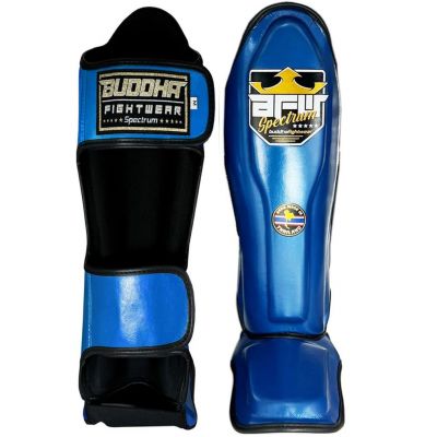 Buddha Spectrum Metalic Thailand Shin Guards Azul