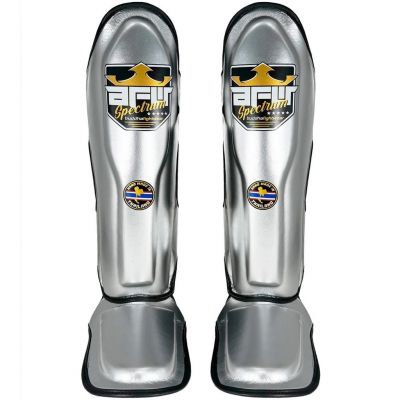 Buddha Spectrum Metalic Thailand Shin Guards Argento