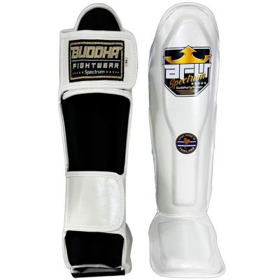 Buddha Spectrum Metalic Thailand Shin Guards Bianco