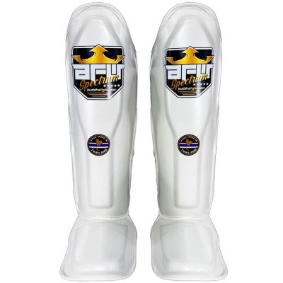 Buddha Spectrum Metalic Thailand Shin Guards Bianco