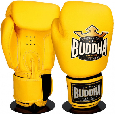 Buddha Thailand Boxing Glove Gelb