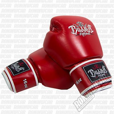 Buddha Thailand Boxing Gloves Red