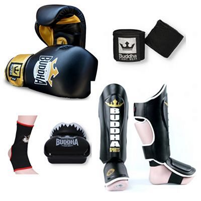 Buddha Top Fight Kickboxing Starter Pack Black-Gold