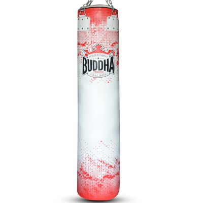 Buddha Top Premium Punching Bag 1.80m (EMPTY) Blanco-Rojo