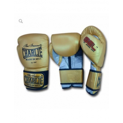 Charlie Boxing Guantes Boxeo Gel Metallic Oro