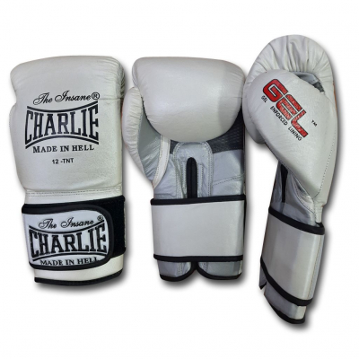 Charlie Boxing Guantes Boxeo Gel Metallic Blanco