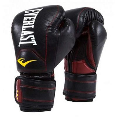Everlast Elite Muay Thai Boxing Gloves Negro-Rojo
