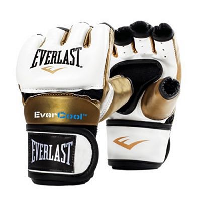Everlast Everstrike Training Gloves Blanco-Oro