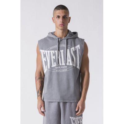 Everlast HOODED GARMENT WASHED Tank Top Gris