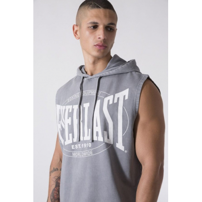 Everlast HOODED GARMENT WASHED Tank Top Gris