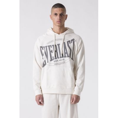Everlast HOODED SWEATER GARMENT WASHED Blanco