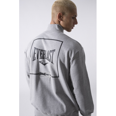 Everlast Iconic Hoddie Zip Square Cinza