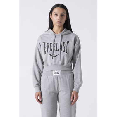 Everlast Iconic Ladies Hoodie Cropped Grau