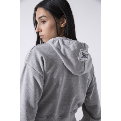 Everlast Iconic Ladies Hoodie Cropped Grå