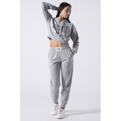 Everlast Iconic Ladies Hoodie Cropped Grå